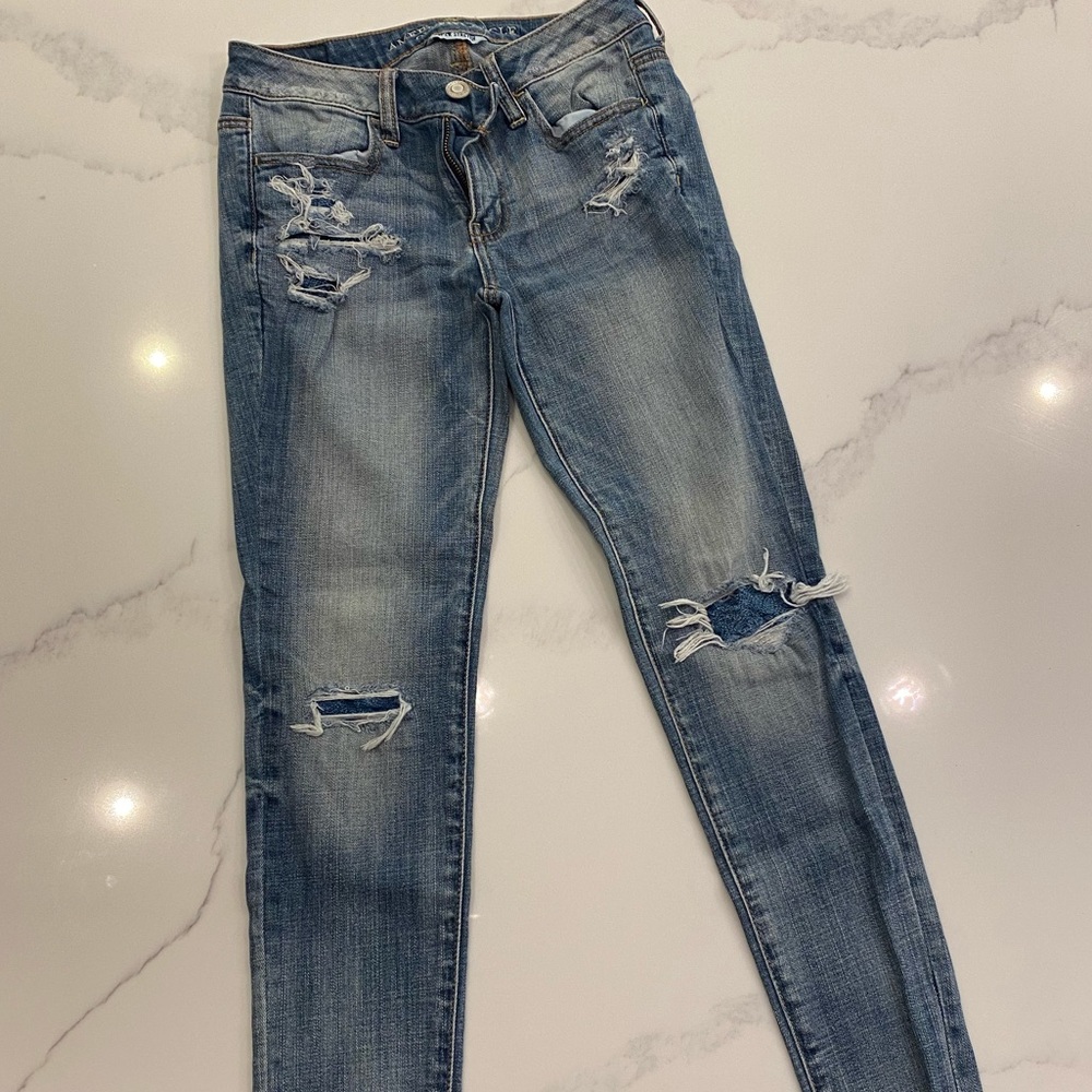 American Eagle Distressed Jeggings